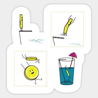 Lemon Ed - Slice Twist Sticker